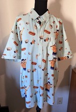 RSVLTS Men's XL the Sandlot & the Roosevelts Button-Up Shirt Hambino Baseball picture