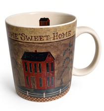 Vintage 2001 Lang & Wise Primitives The Farmhouse Mug Home Sweet Home Stouffer picture