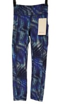 Lululemon Invigorate HR Crop 23'' Pant Side Pocket Size 2 NWT Flux Blue Print picture