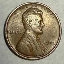 1909-VDB Lincoln wheat cent. VF. #g1 picture