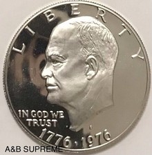 1976 S EISENHOWER TYPE 2 DOLLAR STUNNING GEM CLAD PROOF BICENTENNIAL picture