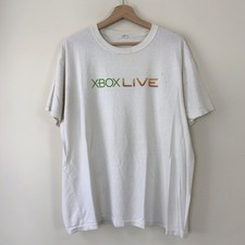 Vintage Xbox Live Gaming White Short Sleeve Tee Shirt - Boxy XL picture