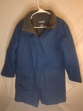 Lands' End Women's Squall Waterproof Insulated Jacket Deep Sea Navy M  10-12 picture