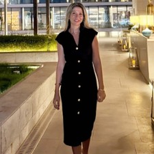 HXAO 2025 Women's Dress Ruffled Long Dresses Summer Elegant White Khaki Black Dr picture