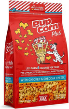 Pup Corn plus - Puffed Dog Treats with Prebiotics and Probiotics - Chicken and C picture