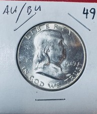 1949 Philadelphia Early Franklin Half Dollar🔥BU Condition🔥90% Silver-Nice Coin picture