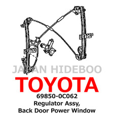 【NEW】Toyota Genuine Sequoia Regulator Assy, Back Door Power Window 69850-0C062 picture