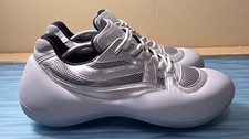 JW Anderson Calf Laminato Bubble Sneakers Silver Mesh Size 45 (US 12) picture