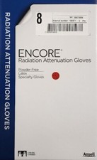 *5-Pairs* Ansell Encore Radiation Attenuation PF Gloves Size-8.0 Latex 20873080 picture