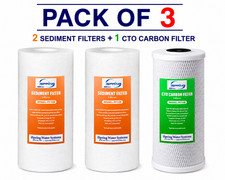 iSpring Sediment & CTO Water Filter Replacement Set 3‑Pack F4WGB21B picture