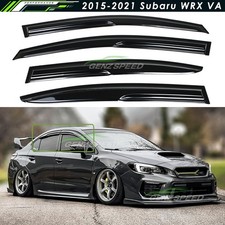 For 2015-21 Subaru WRX STI Wavy Mugen Smoke Tinted Window Visor Rain Guard Vent picture