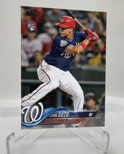 Topps 2018 Update Series Juan Soto RC Rookie #US300 Vertical Blue Jersey Nats picture