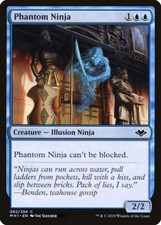 MTG Magic the Gathering Phantom Ninja (62/404) Modern Horizons LP picture