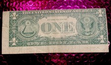 EXTREME ALIGN 3 ERROR NOTE Vintage 1981 DOLLAR TOP & SIDE MISALIGN & Front-Back picture