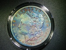 F/VF 1894-O MORGAN SILVER DOLLAR BEAUTIFULLY TONED COLLECTOR QUALITY COIN M-2238 picture