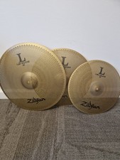 zildjian low volume cymbals. 3 cymbals, 14/16/18, rarely used,  picture