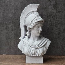 Athena Bust Statue Goddess of Wisdom Greek Sculpture Pagan Home Decor Gift picture