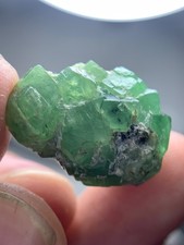 32.90 CRT’s Rear Gorgeous Cluster Piece Green Colour Demantiod Garnet Crystal picture