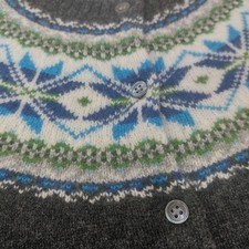 L.L. Bean Women's Vintage Nordic Fair Isle Sweater 100% Lambs Wool  Size Large picture