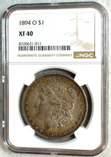 1894 O MORGAN SILVER DOLLAR NGC XF40 BETTER DATE CIRCULATED $1 Coin BUY IT NOW picture