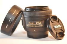 Nikon DX AF-S Nikkor 35mm f/1.8 G lens HB-46 for D300 D90 D7500 D5600 D3400 D500 picture