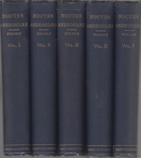 1863 Noctes Ambrosianae 5 volumes John Wilson with engravings picture