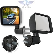Side Mirrors Manual Pair For 2007-2017 Jeep Wrangler JK Left +Right Black picture