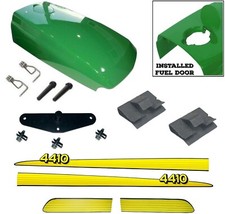 New Upper Hood with Assembled Fuel Door /Catch /Clips Fits John Deere 4410 picture