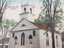 C 1910 First Baptist Church Hartland Maine DB Postcard  picture