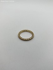 Pandora 14K Yellow Gold Ring 2.4g Radiant Hearts ALE Size 8 picture