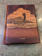 Vintage 1961 Leather HB Book Hawaii Story Of Our Island Paradise R.E. Lenhard picture