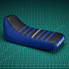 Yamaha Blaster 200 Seat Cover For 1988 To 2006 Blue Black Vinyl Seat Cover picture