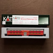 KATO Rock Island Bi-Level Passenger Car #116 4-Window CabCoach 35-6024A HO Scale picture