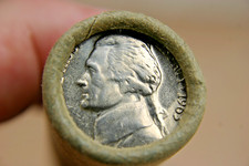 1963 D JEFFERSON NICKEL ORIGINAL BANK WRAP ROLL Bowser OBW 5 CENTS UNC ROLL picture