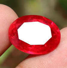 Red Beryl Bixbite From Utah Certified Oval Cut Natural Loose Gemstone 10 Ct picture