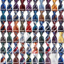 New Classic Styles Tie Striped JACQUARD WOVEN 100% Silk Men's Necktie Tie picture