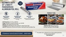 12X1000 Aluminum Foil Roll (1 Count) picture