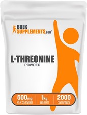 L-Threonine Powder 2.21 Pound Unflavored Essential Amino Acid BulkSupplements picture