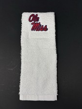 Ole Miss Rebels College Football QB Game Towel White Cotton New picture