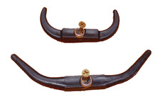 Original Cowboy Toy Roping Dummy REPLACEMENT HORNSET & TWO ROOSTER CROWS LARIETS picture