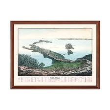 Old Map of Italy 1853 - Vintage Italy Art Wall Decor picture