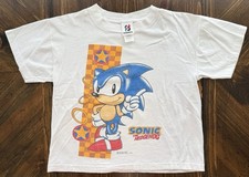 Vtg 1994 Sonic the Hedgehog T Shirt Youth L 12/14 Signal Artwear Sega USA Made picture