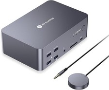 New - AV Access 8K Triple Monitor KVM Switch Docking Station for 2 Computers picture