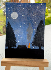 ACEO/ATC Original Acrylic Mini Painting 