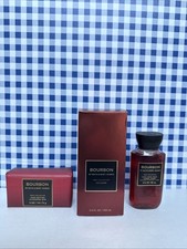 3X ~ Bath & Body Works ~ BOURBON ~ Full-size Men's Cologne, Bar Soap & Travel picture