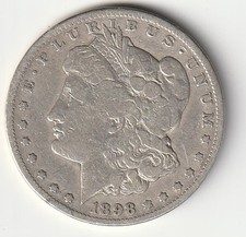 1898-S $1 MORGAN SILVER DOLLAR -NICE COIN- #685 picture