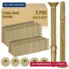 Yaocom 2 Pcs Trailer Deck Screws Self Tapping, #14x2-3/4-5lbs picture