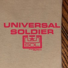 1992 universal soldier t shirt vintage cult sci fi 80s movie van Damme promo xl picture