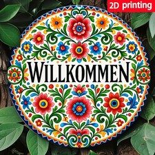 Vibrant Floral Metal Tin Signs with 