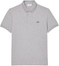 Lacoste Men's Short Sleeve Paris Polo Shirt, Silver Heathered, Med picture